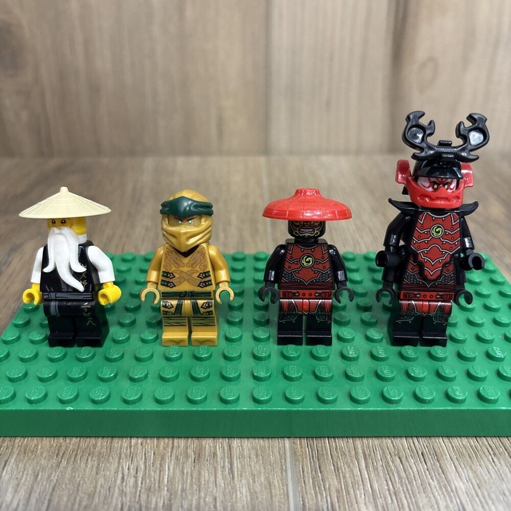 Lego Ninjago 71702 Minifigs Golden Ninja Lloyd, Wu, General Kozu, Stone Warrior